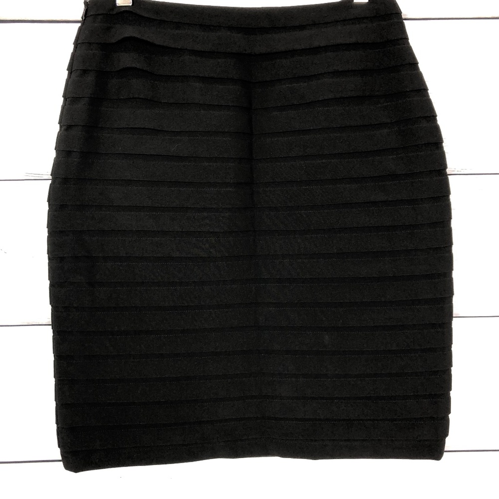 Women's Black Straight Skirt by Sharagano - Picture 2 of 4